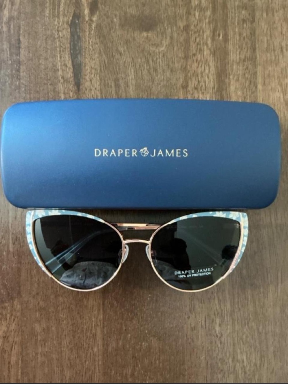 Draper James DJ9038 454 Sunglasses Blue Floral 57mm